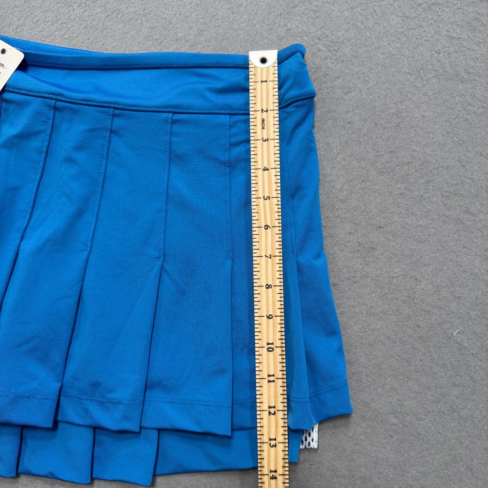 NEW Lucky In Love Tennis Skort Women's Large Blue Pleated Vaportex Athletic Golf - Picture 4 of 8